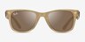 Ray-Ban RB2140F Photo Striped Brown AcetateSunglass Frames from EyeBuyDirect, Front View