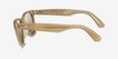 Ray-Ban RB2140F Wayfarer Change Photo Striped Brown AcetateSunglass Frames from EyeBuyDirect, Side View