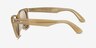 Ray-Ban RB2140F Photo Striped Brown AcetateSunglass Frames from EyeBuyDirect, Side View