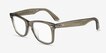 Ray-Ban RB2140F Wayfarer Change Photo Striped Gray AcetateSunglass Frames from EyeBuyDirect, Angle View