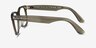 Ray-Ban RB2140F Wayfarer Change Photo Striped Gray AcétateSoleil de Lunette de vue d'EyeBuyDirect, Vue de Côté