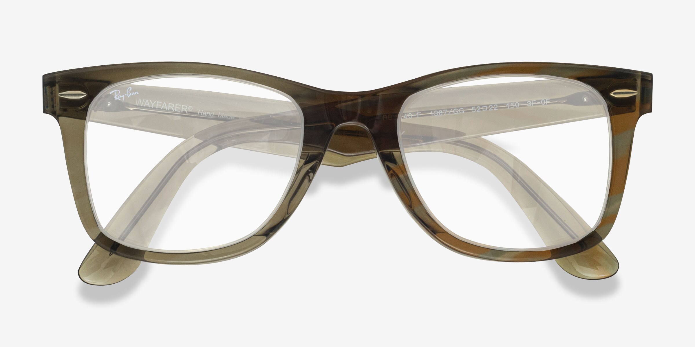 Ray-Ban RB2140F Wayfarer Change - Wayfarer Photo Striped Gray