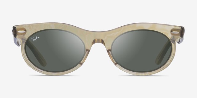 Ray-Ban RB2242 Photo Waves Brown PlastiqueSoleil de Lunette de vue d'EyeBuyDirect, Vue de Face