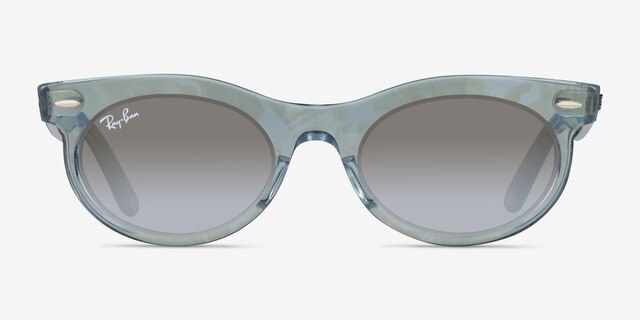 Ray-Ban RB2242 Photo Waves Azure PlasticSunglass Frames from EyeBuyDirect, Front View