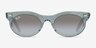 Ray-Ban RB2242 Photo Waves Azure PlasticSunglass Frames from EyeBuyDirect, Front View