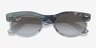 Ray-Ban RB2242 Photo Waves Azure PlasticSunglass Frames from EyeBuyDirect, Closed View