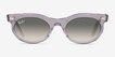 Ray-Ban Wayfarer Oval Change Photo Waves Purple PlasticSunglass Frames from EyeBuyDirect, Front View