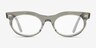 Ray-Ban Wayfarer Oval Change Photo Waves Gray PlasticSunglass Frames from EyeBuyDirect, Front View