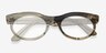Ray-Ban Wayfarer Oval Change Photo Waves Gray PlasticSunglass Frames from EyeBuyDirect, Closed View