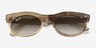 Ray-Ban RB2242F Photo Waves Brown AcétateSoleil de Lunette de vue d'EyeBuyDirect, Vue Rapprochée