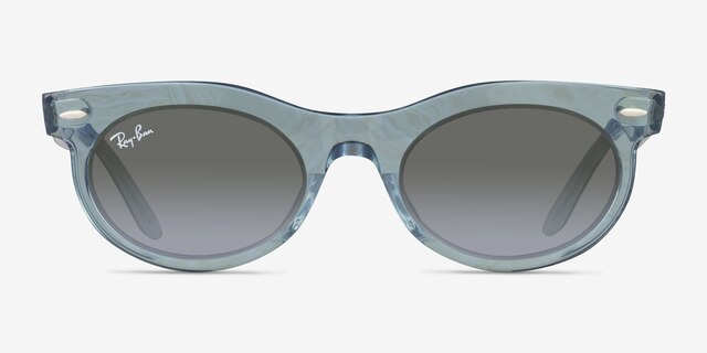 Ray-Ban RB2242F Photo Waves Azure AcetateSunglass Frames from EyeBuyDirect, Front View