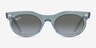 Ray-Ban RB2242F Photo Waves Azure AcetateSunglass Frames from EyeBuyDirect, Front View