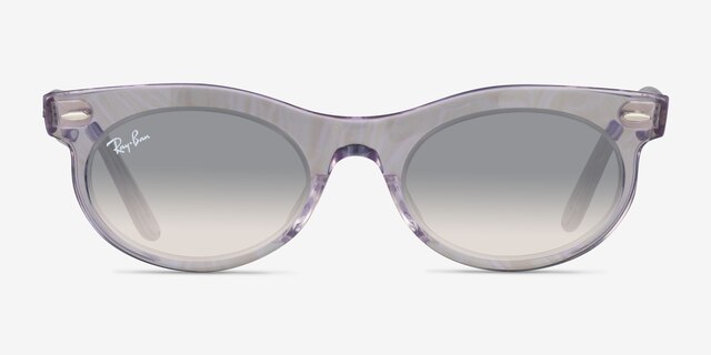 Ray-Ban RB2242F Photo Waves Purple AcetateSunglass Frames from EyeBuyDirect, Front View