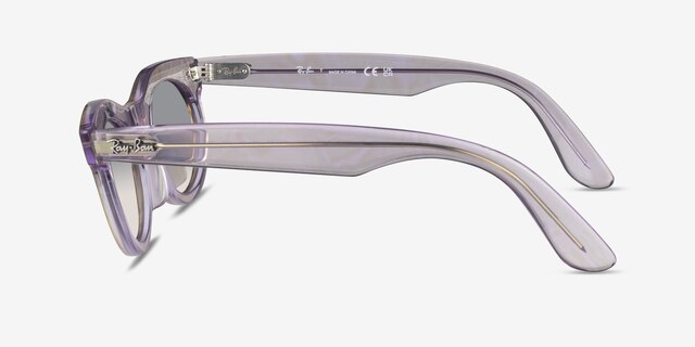 Ray-Ban RB2242F Photo Waves Purple AcetateSunglass Frames from EyeBuyDirect, Side View