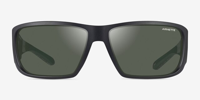 ARNETTE Snap Ii Matte Black Éco-responsableSoleil de Lunette de vue d'EyeBuyDirect, Vue de Face