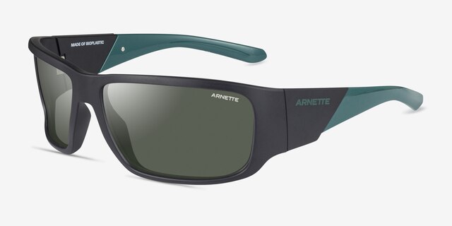 ARNETTE Snap Ii Matte Black Éco-responsableSoleil de Lunette de vue d'EyeBuyDirect, Vue d'Angle