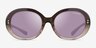Coach HC8337U C7992 Transparent Brown Gradient AcetateSunglass Frames from EyeBuyDirect, Front View