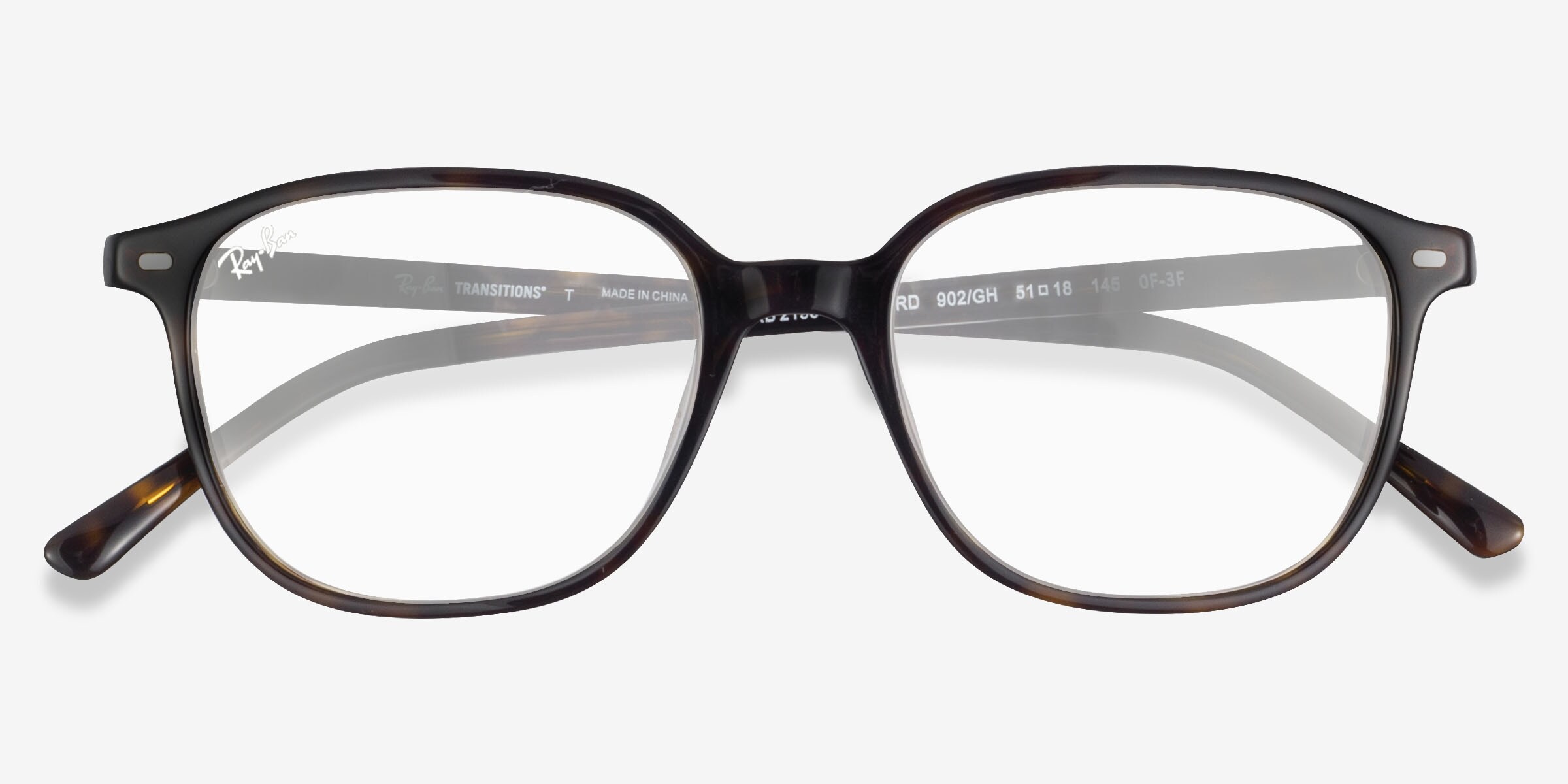 Ray-Ban RB2193 Leonard - Square Tortoise Frame Prescription