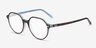 Ray-Ban RB2195 Thalia Tortoise On Light Blue AcetateSunglass Frames from EyeBuyDirect, Angle View