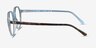 Ray-Ban RB2195 Thalia Tortoise On Light Blue AcetateSunglass Frames from EyeBuyDirect, Side View