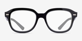 Ray-Ban RB4398 Erik Noir Plastique Soleil de Lunette de vue d'EyeBuyDirect, Vue de Face