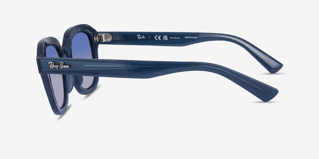Ray-Ban RB4398 Erik Navy PlasticSunglass Frames from EyeBuyDirect, Side View