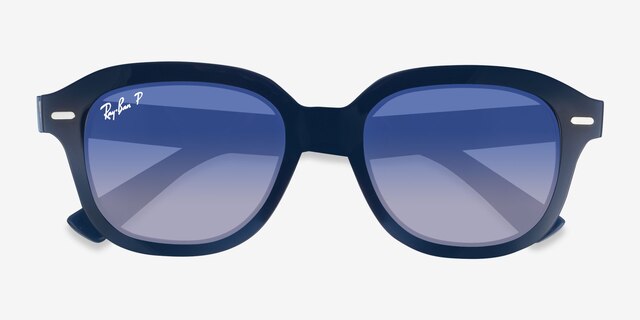 Ray-Ban RB4398 Erik Navy PlasticSunglass Frames from EyeBuyDirect, Closed View
