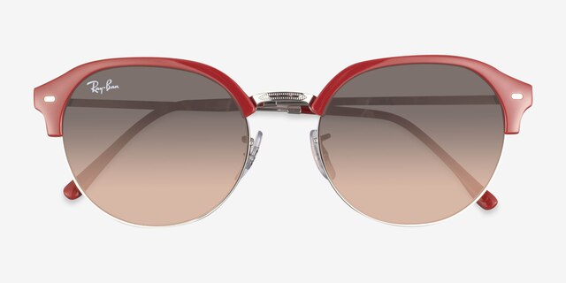 Ray-Ban RB4429 Red Plastic-metalSunglass Frames from EyeBuyDirect, Closed View