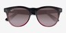 Ray-Ban RB4471 Iris Gray On Transparent Red Éco-responsableSoleil de Lunette de vue d'EyeBuyDirect, Vue Rapprochée