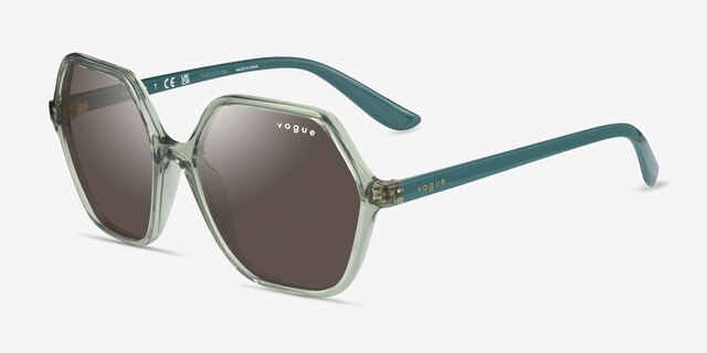 Vogue Eyewear VO5361S Transparent Green PlasticSunglass Frames from EyeBuyDirect, Angle View