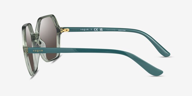 Vogue Eyewear VO5361S Transparent Green PlasticSunglass Frames from EyeBuyDirect, Side View