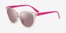 Vogue Eyewear VO5427SF Transparent Pink AcetateSunglass Frames from EyeBuyDirect, Angle View