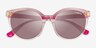 Vogue Eyewear VO5427SF Transparent Pink AcetateSunglass Frames from EyeBuyDirect, Closed View