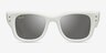 Ray-Ban Wayfarer Puffer Polished White PlasticSunglass Frames from EyeBuyDirect, Front View