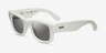 Ray-Ban Wayfarer Puffer Polished White PlasticSunglass Frames from EyeBuyDirect, Angle View