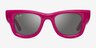 Ray-Ban Wayfarer Puffer Polished Fucsia PlastiqueSoleil de Lunette de vue d'EyeBuyDirect, Vue de Face