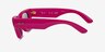 Ray-Ban Wayfarer Puffer Polished Fucsia PlastiqueSoleil de Lunette de vue d'EyeBuyDirect, Vue de Côté