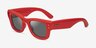 Ray-Ban Wayfarer Puffer Polished Red PlasticSunglass Frames from EyeBuyDirect, Angle View