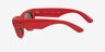 Ray-Ban Wayfarer Puffer Polished Red PlasticSunglass Frames from EyeBuyDirect, Side View