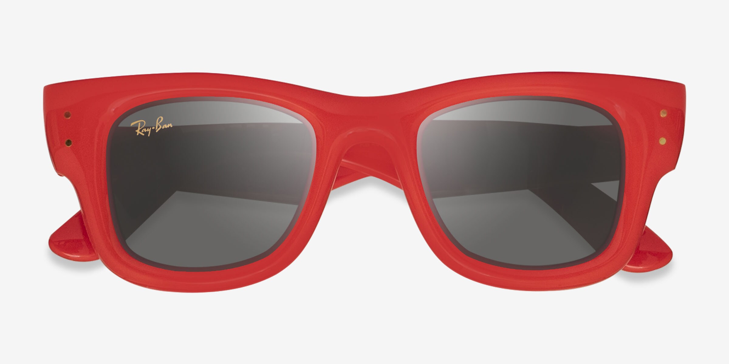 Ray-Ban Black Front Red Temple Wayfarer Sunglasses Ray-Ban RB2140 Original Wayfarer Bio-Based Sunglasses  main image 3