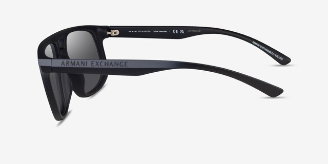 Armani Exchange AX4161SU Matte Gray Gradient Black Eco-friendlySunglass Frames from EyeBuyDirect, Side View