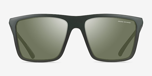 Armani Exchange AX4162SU Matte Green Gradient Eco-friendlySunglass Frames from EyeBuyDirect, Front View