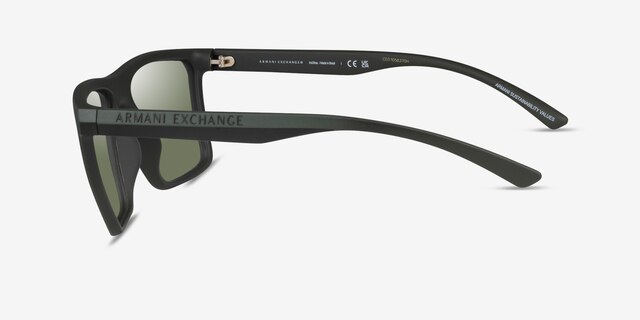 Armani Exchange AX4162SU Matte Green Gradient Eco-friendlySunglass Frames from EyeBuyDirect, Side View