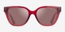 Armani Exchange AX4164SU Shiny Transparent Cherry Eco-friendlySunglass Frames from EyeBuyDirect, Front View