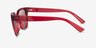 Armani Exchange AX4164SU Shiny Transparent Cherry Eco-friendlySunglass Frames from EyeBuyDirect, Side View
