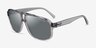 Armani Exchange AX4104S Shiny Transparent Gray Eco-friendlySunglass Frames from EyeBuyDirect, Angle View