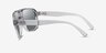 Armani Exchange AX4104S Shiny Transparent Gray Eco-friendlySunglass Frames from EyeBuyDirect, Side View
