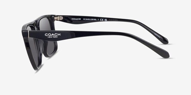 Coach HC8440U CBY95 Black AcetateSunglass Frames from EyeBuyDirect, Side View