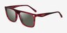 Coach HC8440U CBY95 Striated Cherry Oak AcétateSoleil de Lunette de vue d'EyeBuyDirect, Vue d'Angle