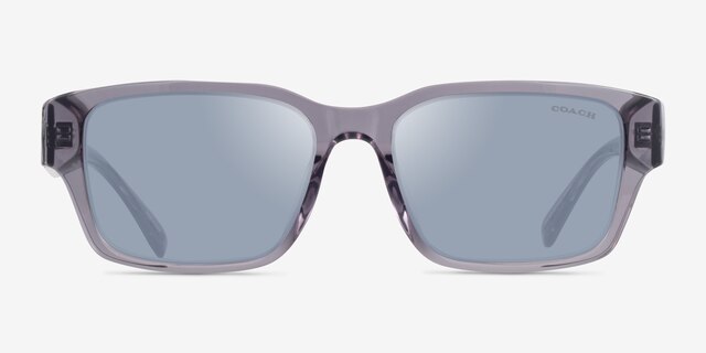 Coach HC8441U CBY96 Transparent Gray AcetateSunglass Frames from EyeBuyDirect, Front View